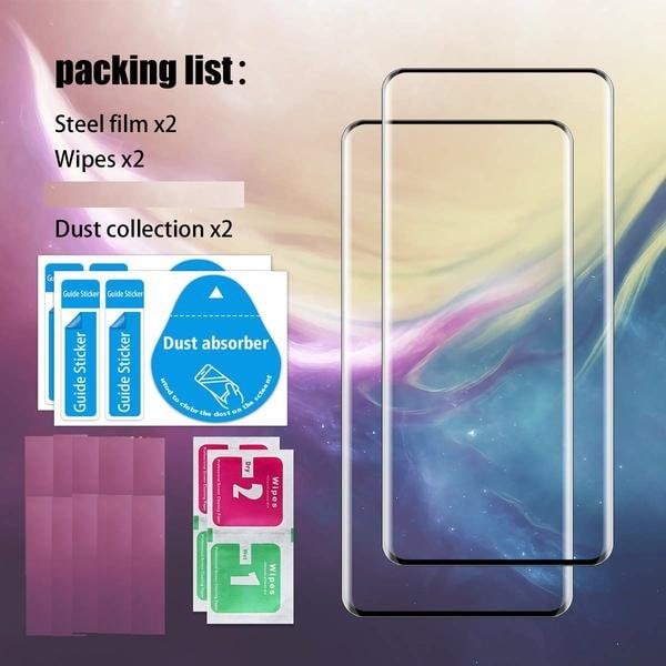 2 st hög kvalitativt härdat glas för one plus 7 T