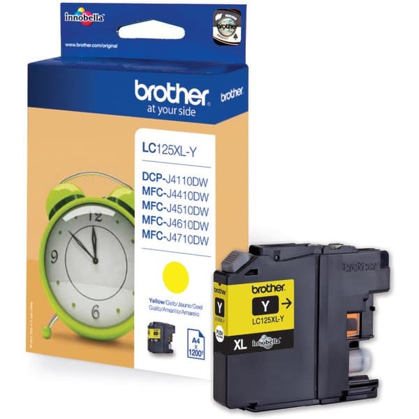Brother LC 125XLY Gul 1200 sidor bläck