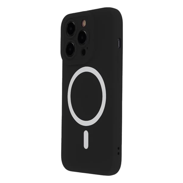 Silicon Soft Mag skal för iPhone 14 Pro svart