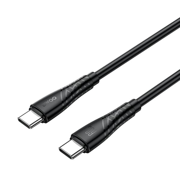BWOO 60W kabel USB-C - USB-C BO-X318 1m svart
