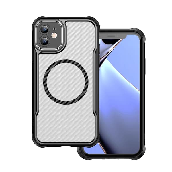 Defender Carbon Mag-skal till iPhone 12 6,1\" svart