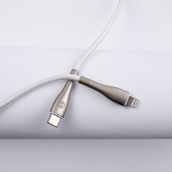 Forever Sleek kabel USB-C - Lightning 1,0 m 27W vit vit