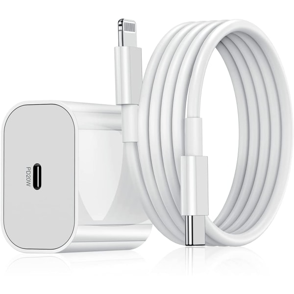 snabbladdare för iphone11/12/13/14 med kabel vägladdare med 2 m kabel