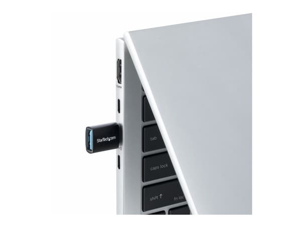 StarTech.com USB-C till USB-A Adapter, USB 5Gbps, Kompakt USB-C Hane till USB-A Hona Adapter, Slitstarkt Metallchassi, M/F USB-C adapter svart