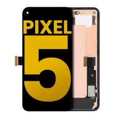 OLED-enhet med ram för Google Pixel 5 (renoverad) (Just Black)