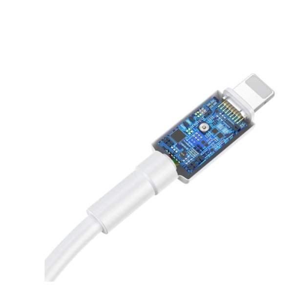 1M Baseus 18W pd-kaapeli USB-C Lightning 18W valkoiseen