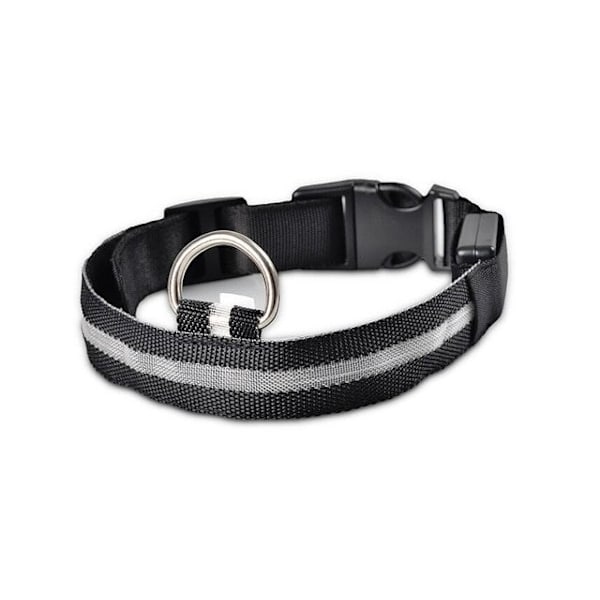 LED-halsband, reflekterande i nylon|blå blå