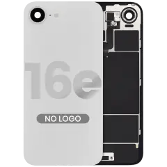 Bakglas med MagSafe-magnet & NFC & ficklampsflex för iPhone 16e (eftermarknad) (vit)