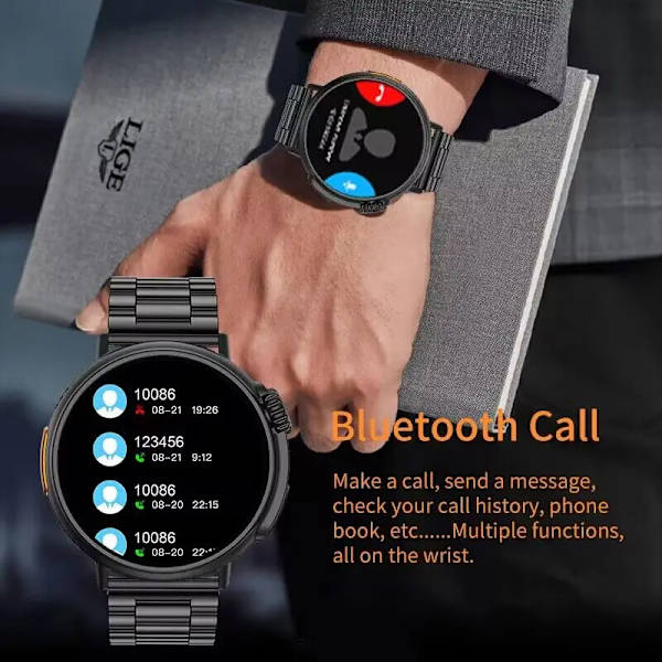 LIGE Smart Watch  med AMOLED skärm