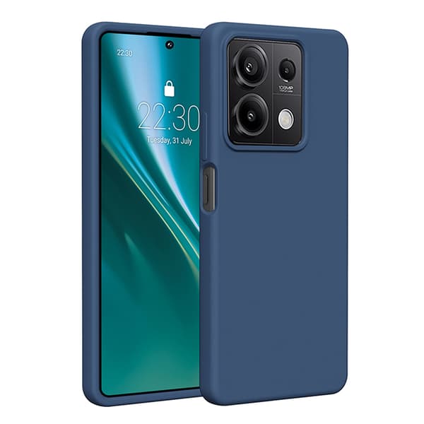 Etteri Silikonskal för Xiaomi Redmi Note 13 5G mörkblå