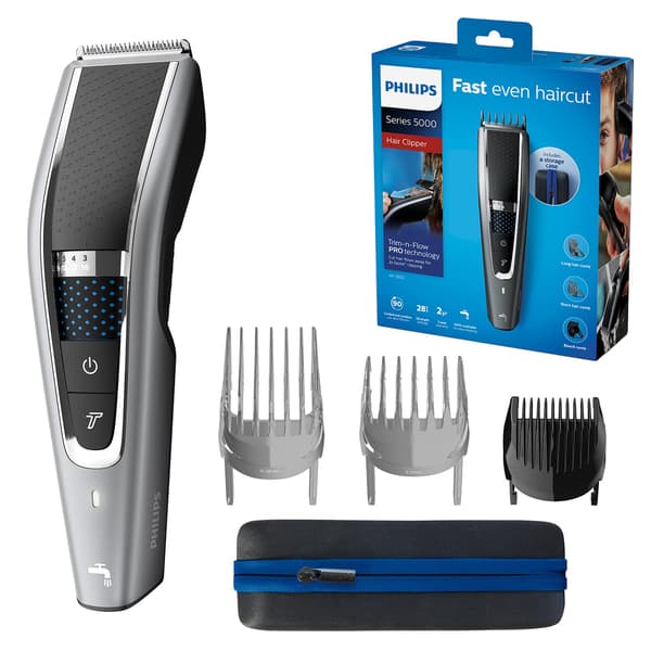 Philips HAIRCLIPPER Series 5000 HC5650 Hårklipper Grå Sölv