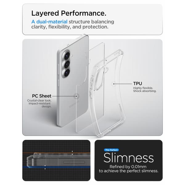SPIGEN ULTRA HYBRID GALAXY S26 CRYSTAL transparent