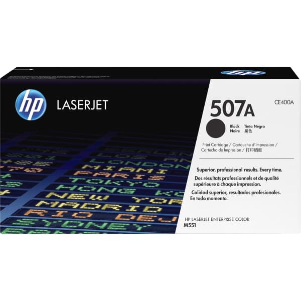HP 507A svart 5500 sidor Toner CE400A