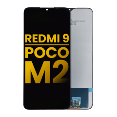 LCD-enhet utan ram för Xiaomi Redmi 9 / Poco M2 (renoverad) (alla färger) röd
