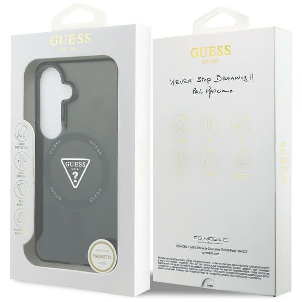 Guess fodral IML Gradient Triangle MagSafe för Samsung Galaxy S26 svart svart