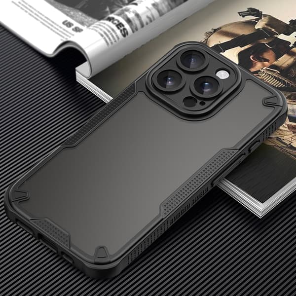 Defender Matt-fodral för iPhone 16 Pro 6,3\" svart