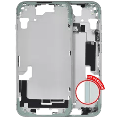 Mellanstomme med smådelar för iPhone 15 (amerikansk version) (Aftermarket Plus) (grön) grön