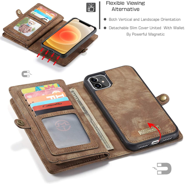caseme 008 för iphone 11 mörk svart