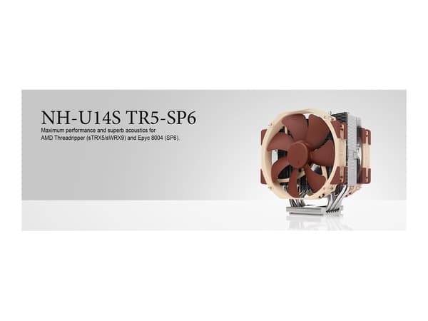 Noctua NH-U14S TR5-SP6 CPU Köler 1-pack Brun Silver 140 mm