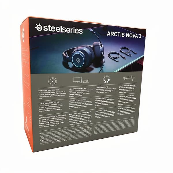 SteelSeries Arctis Nova 3 Kablet hörlurar svart
