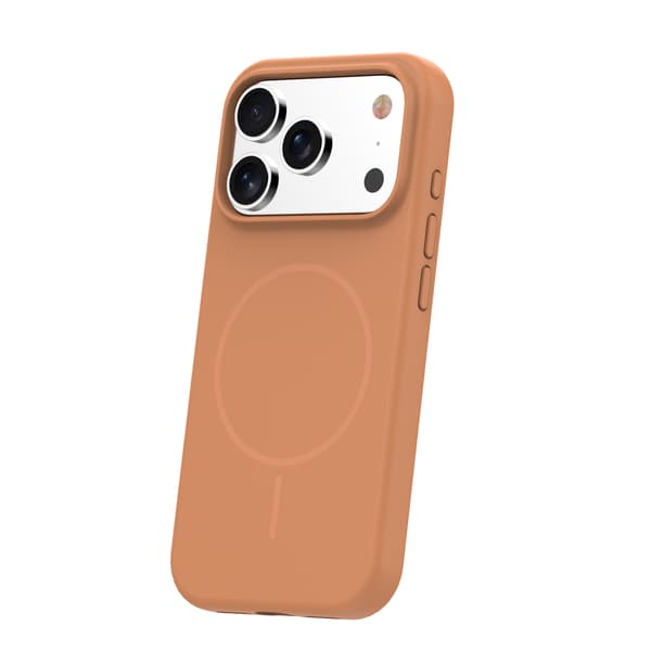 Silikon tunt Mag-skal för iPhone 12 / 12 Pro karamell