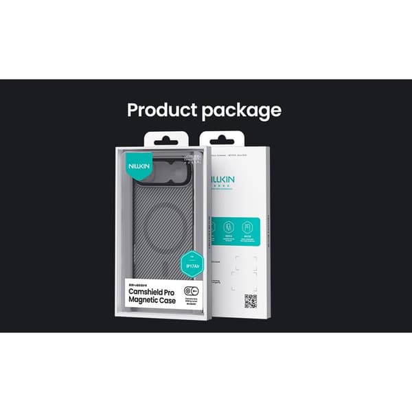 NILLKIN CAMSHIELD PRO MAGNETISK IPHONE 17 AIR, transparent svart svart
