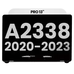 Komplett LCD-skärmmontering för MacBook Pro 13\" A2338 (2020) / (Begagnad OEM-dragning: Klass B) (Silver)