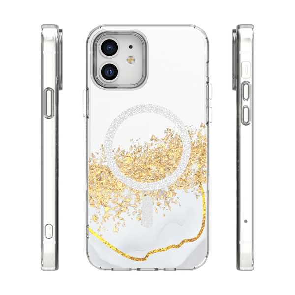 Epoxy Mag skal för iPhone 12 / 12 Pro vit vit