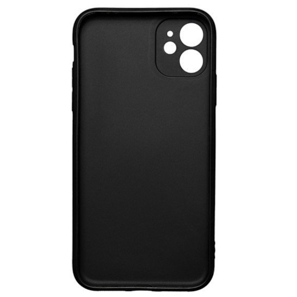 Svart silikonskal för iPhone 16e