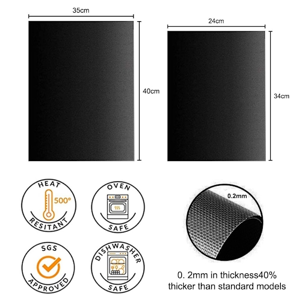 2-Pack Grillmatta