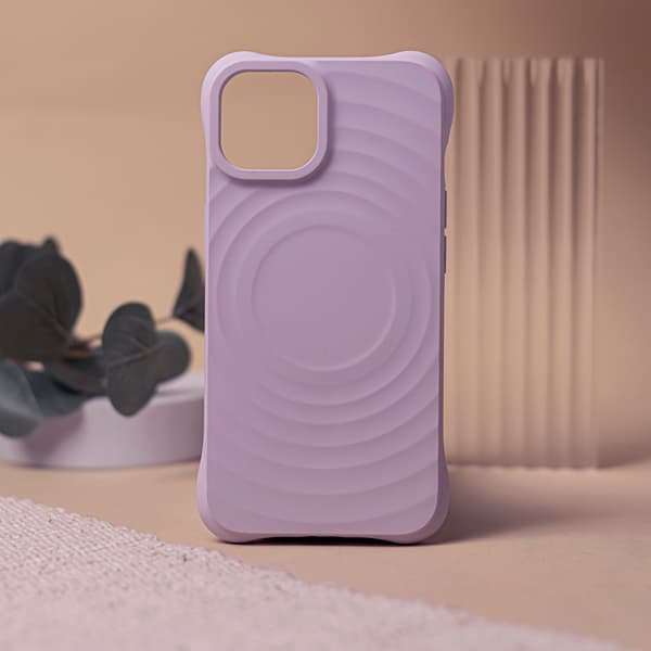 Circle Mag skal för iPhone 14 Pro ljuslila
