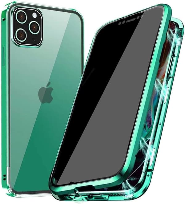 Sekretessfodral dubbel för iPhone 15 – Grön grön