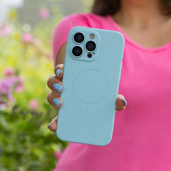 Ultra Trendy Vivid Thin Mag skal för iPhone 12 blå blå