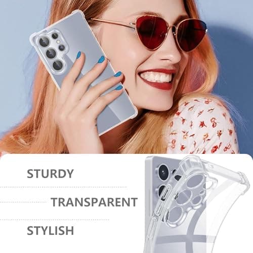 2st skärmskydd och silikonfodral för Samsung S24 plus