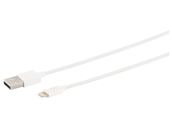 S-Impuls Usb-A Laddkabel Lightning 2.0 vit 0.1M vit