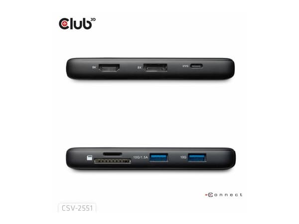Club 3D 8-in-1 USB-C Dockingstation