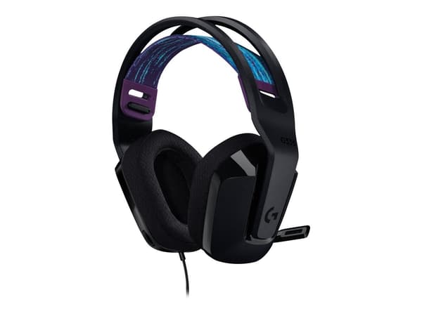 Logitech G G335 Wired Gaming Headset Kablet hörlurar svart svart