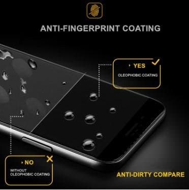 10D Full Cover Härdat Glas för Iphone X/Xs