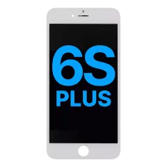 LCD-enhet med stålplatta för iPhone 6S Plus (Eftermarknad: AQ7) (Vit)
