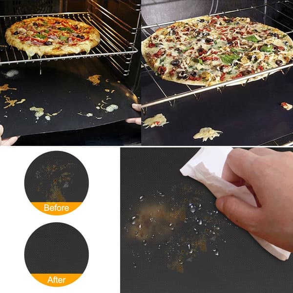 2-Pack Grillmatta och Återanvändbar BBQ Grill Mesh