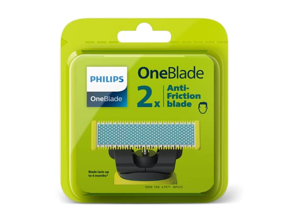 Philips OneBlade QP225 Barberhoved Blå grön Silver grön