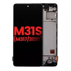 OLED-enhet med ram för Samsung Galaxy M31S (M317 / 2020) (Eftermarknad Plus) (Alla färger)
