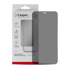 Casper Pro Härdat Glas för iPhone 12 Mini (Detaljhandelsförpackning) (Sekretess) röd