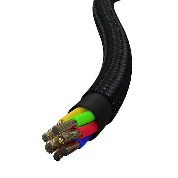 Devia-kabel 4i1 Extreme EC504 PD USB-C + USB - USB-C + Lightning 1,5 m svart