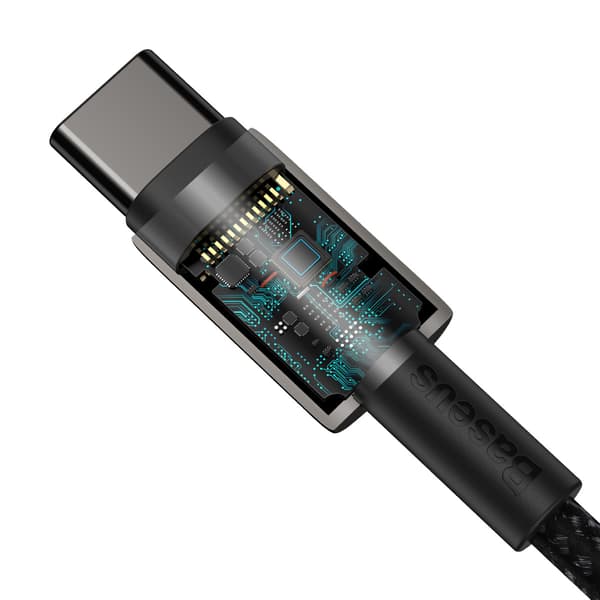 Baseus-kabel Tungsten PD USB-C - USB-C 1,0 m svart 100W