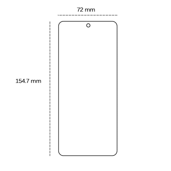 Härdat glas 2,5D för Samsung Galaxy S25 Plus