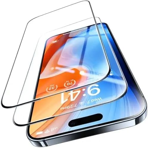 2-pack Skärmskydd för iPhone 15 Pro Max grå