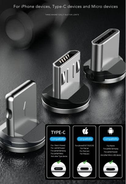 CaseME magnet laddare mico-usb