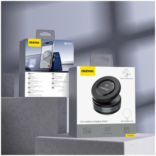 Dudao F24MAX trådlös billaddare 15 watt