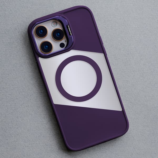 Fusion Mag skal för iPhone 16 lila